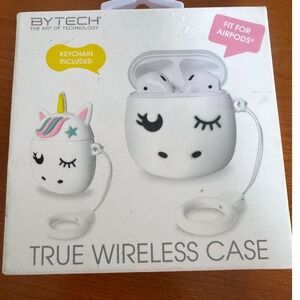 Bytech Unicorn AirPods Case White Silicone Protective Cover BY-AU-MC-175-AC NEW